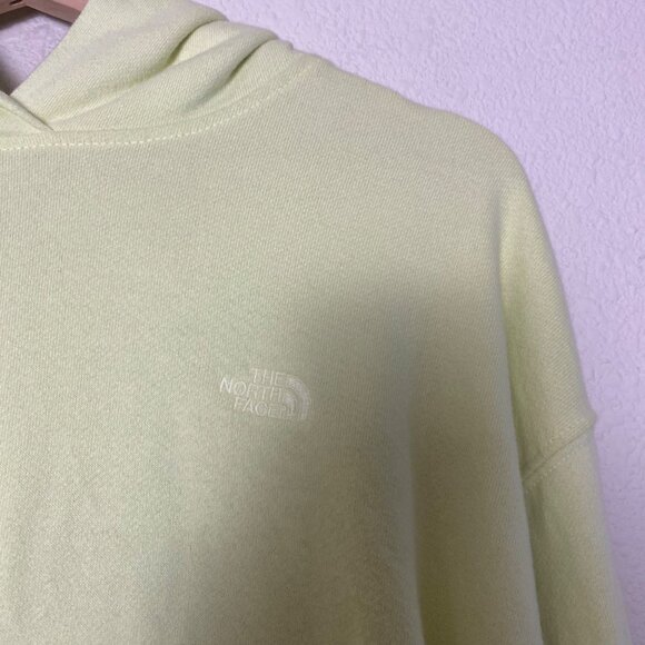 The North Face Long Sleeve Pullover Hoodie Sweatshirt Pale Yellow Medium - Picture 3 of 5